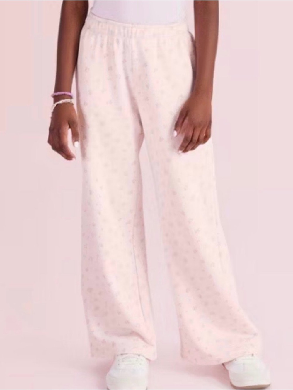 LSFxTARGET Women's Light Pink Wide-Leg Lounge Pants